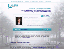 Tablet Screenshot of larsenlawoffices.com